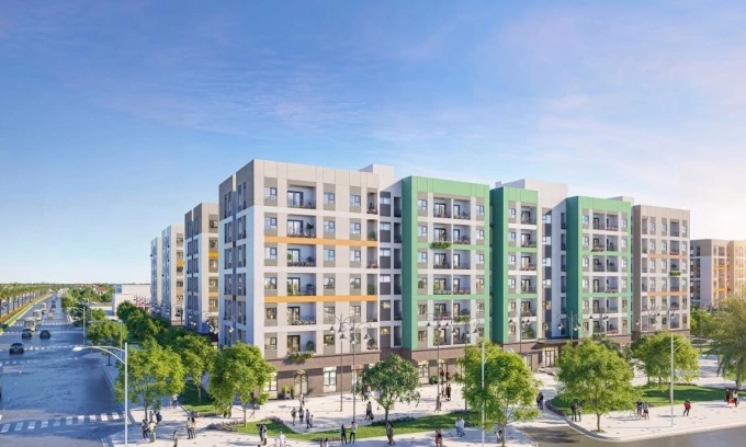 Phối cảnh dự án nhà xã hội của Vinhomes tại khu kinh tế Đình Vũ - Cát Hải, TP Hải Phòng. Ảnh: Vinhomes