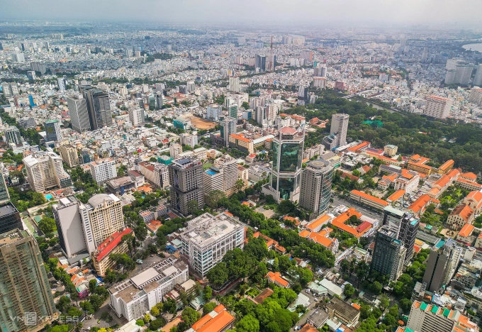 Bất động sản trung tâm TP HCM. Ảnh: Quỳnh Trần