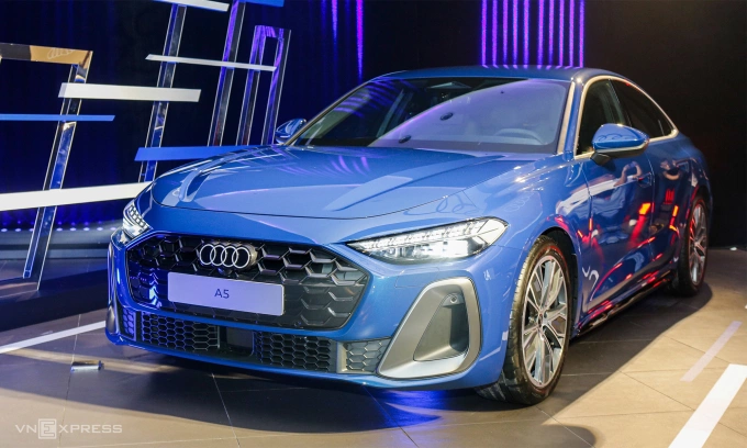 Audi A5 thế hệ mới lần đầu tiên ra mắt thị trường Việt Nam ngày 4/7. Ảnh: Lương Dũng