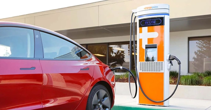 Một trạm sạc ChargePoint tại Mỹ. Ảnh: ChargePoint