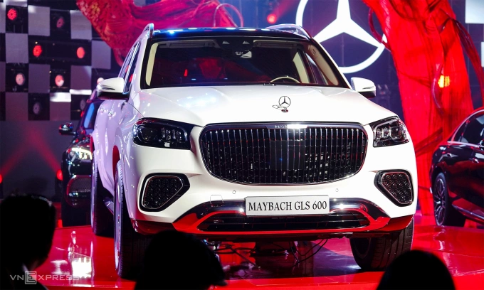 Mercedes-Maybach GLS 600 2025 tại sự kiện ra mắt ở TP HCM hôm 3/7. Ảnh: Thành Nhạn