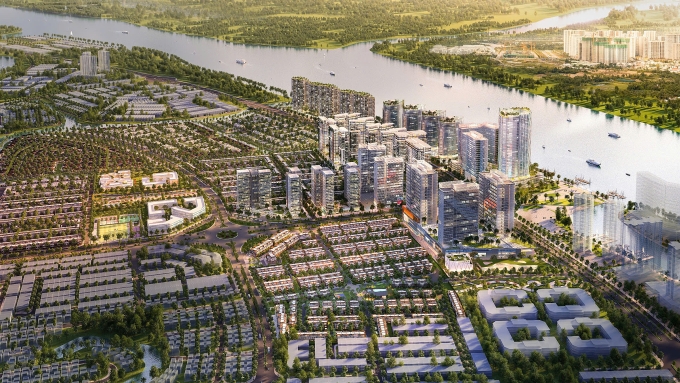 Phối cảnh tổng thể dự án Izumi City. Ảnh: Nam Long