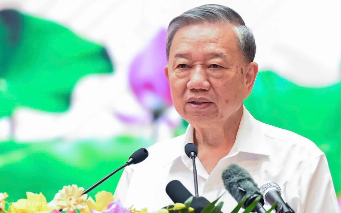 Tổng Bí thư Tô Lâm phát biểu sáng 31/7. Ảnh: Giang Huy