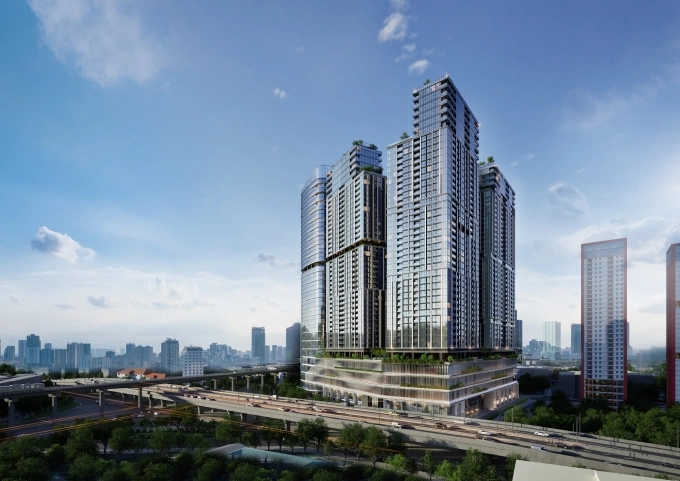 Phối cảnh 5 tòa tháp thuộc dự án Sun Feliza Suites. Ảnh: Sun Property