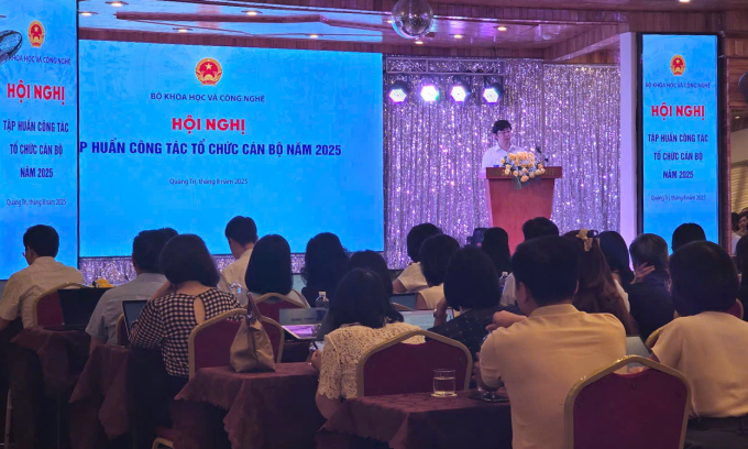 Thứ trưởng Khoa học và Công nghệ Bùi Hoàng Phương phát biểu tại sự kiện. Ảnh: Thu Hương