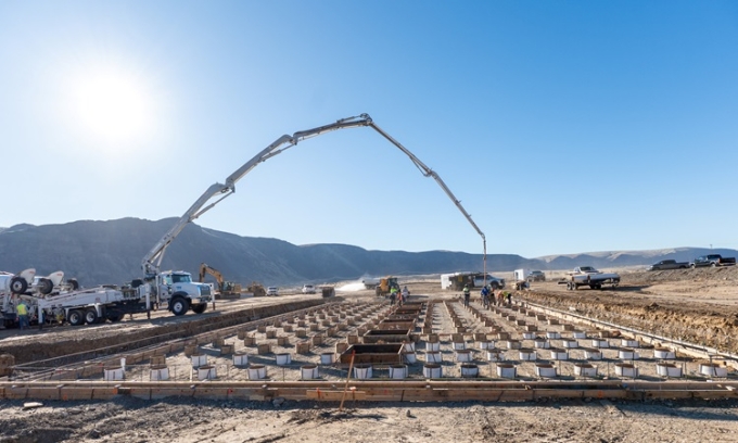 Công trường xây dựng nhà máy điện nhiệt hạch của Helion Energy. Ảnh: Helion Energy
