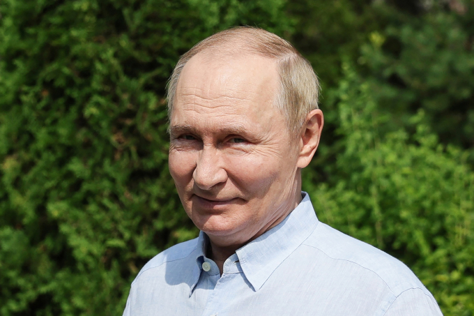 Tổng thống Nga Vladimir Putin tại đảo Valaam ở Cộng hòa Kareliya thuộc Nga ngày 1/8. Ảnh: AFP
