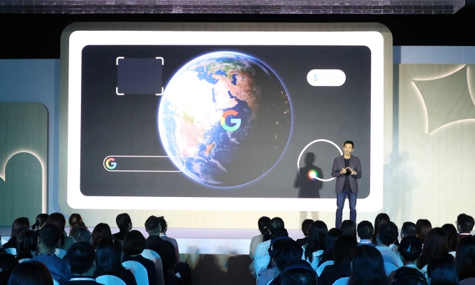 Marc Woo, Tổng Giám đốc Google Việt Nam, chia sẻ tại sự kiện. Ảnh: Google