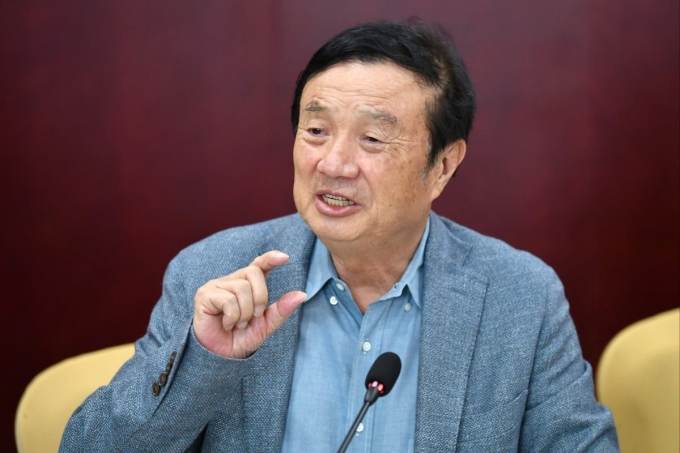 Ông Nhậm Chính Phi trong một cuộc phỏng vấn ở tỉnh Sơn Tây, Trung Quốc, tháng 2/2021. Ảnh: Xinhua