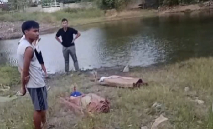 Khu vực phát hiện thi thể hai bé trai. Ảnh: Việt Hùng