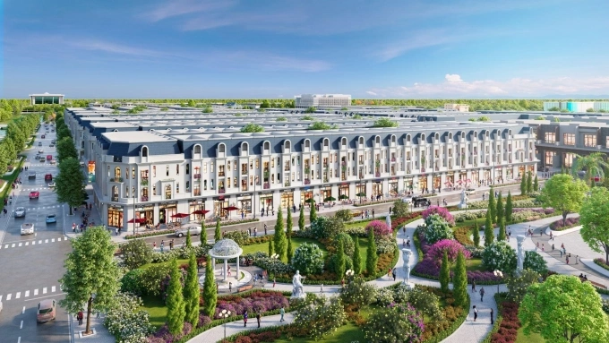Phối cảnh 3D dãy liền kề tại dự án DIC Victory City. Ảnh: nguồn