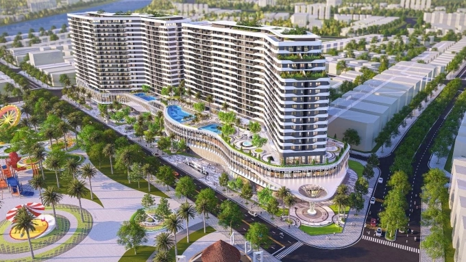 Phối cảnh tòa căn hộ Diamond Sky. Ảnh: nguồn