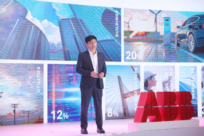 Ông Đoàn Văn Hiển, Chủ tịch Ban công nghệ điện ABB Việt Nam tại sự kiện. Ảnh: ABB