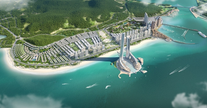 Sun Centro Town nằm ở trung tâm đại đô thị nghỉ dưỡng Sun Elite City. Ảnh: Sun Property