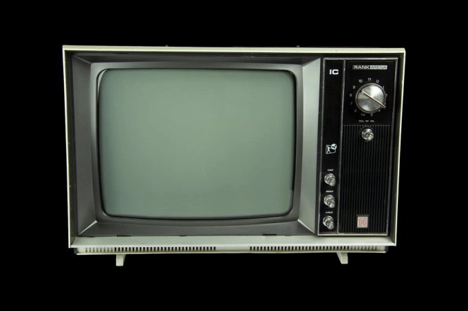 Một mẫu TV đen trắng. Ảnh: ACMI