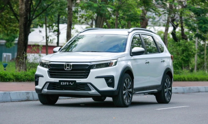 Một mẫu BR-V lăn bánh tại Hà Nội. Ảnh: Lương Dũng