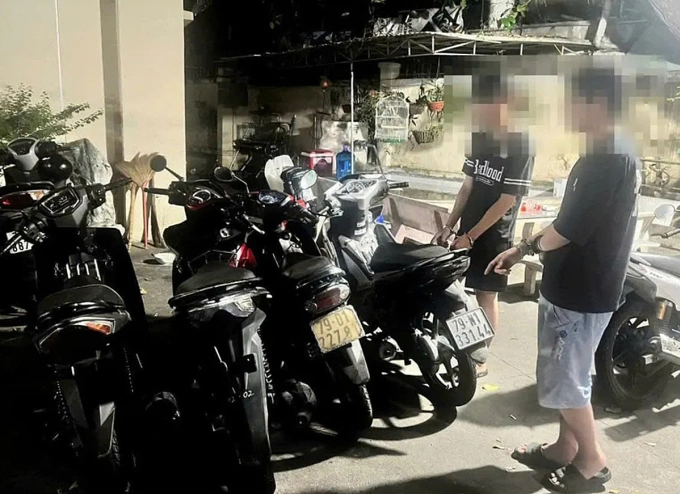 Nhóm thiếu niên trộm 12 xe máy trong hơn một tháng. Ảnh: Công an tỉnh Khánh Hòa