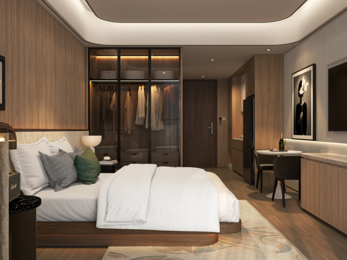 Phối cảnh thiết kế bên trong căn hộ Sun Solar Residence. Ảnh: Sun Property