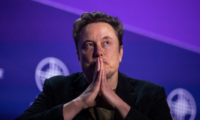 Tỷ phú Mỹ Elon Musk tại Beverly Hills, California, tháng 5/2024. Ảnh: AFP