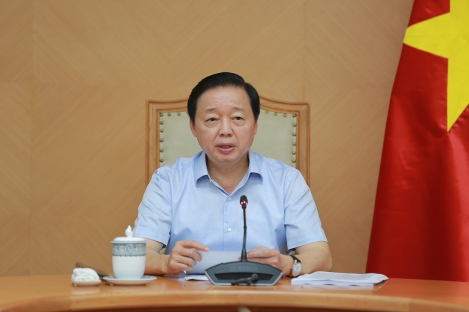 Phó thủ tướng Trần Hồng Hà phát biểu tại cuộc làm việc với Bộ Xây dựng và Hội Kiến trúc sư Việt Nam, ngày 6/8. Ảnh: VGP
