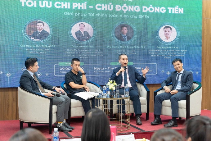 Tọa đàm Tối ưu chi phí, chủ động dòng tiền - Giải pháp Tài chính toàn diện cho SME. Ảnh: VPBank