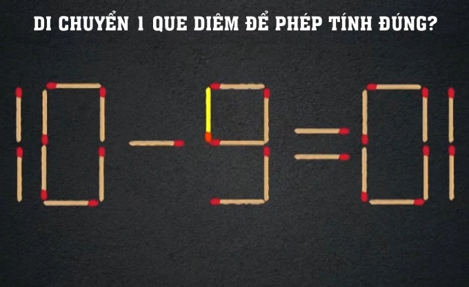 Chỉ di chuyển một que diêm biến phép tính sai thành đúng - page 2