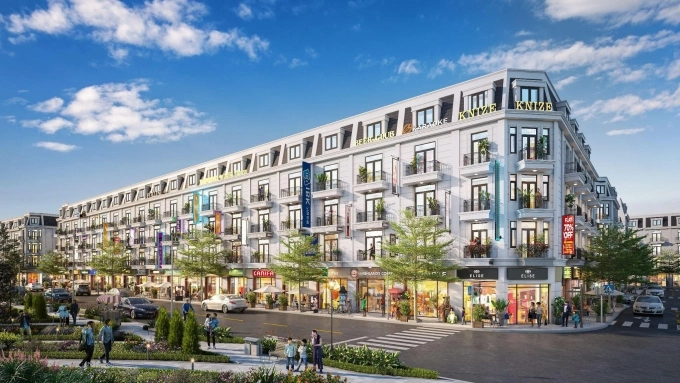 Phối cảnh sản phẩm shophouse tại dự án. Ảnh: Tuấn Huy Phú Thọ