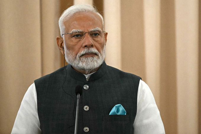 Thủ tướng Ấn Độ Narendra Modi tại Bangkok, Thái Lan ngày 3/4. Ảnh: AFP
