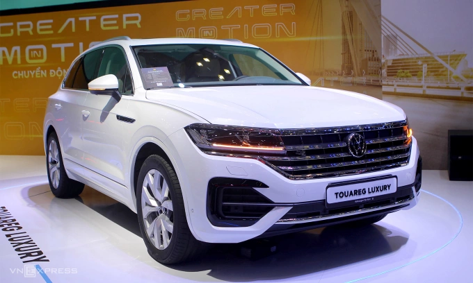 Volkswagen Touareg bản Luxury ra mắt tại VMS 2022. Ảnh: Thành Nhạn