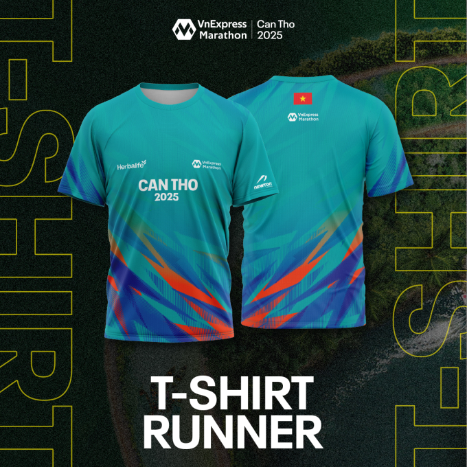 Áo đấu phiên bản T-Shirt dành cho tất cả VĐV. Ảnh: VM