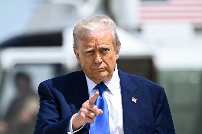 Tổng thống Mỹ Donald Trump tại bang Maryland ngày 12/5. Ảnh: AFP