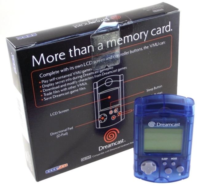 Thiết bị Visual Memory Unit cho Sega Dreamcast. Ảnh: AbsoleteMedia