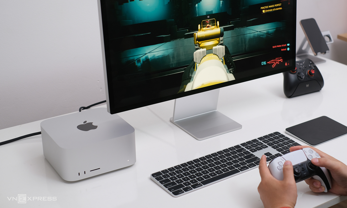 Trải nghiệm game bom tấn Cyberpunk 2077 trên Mac Studio