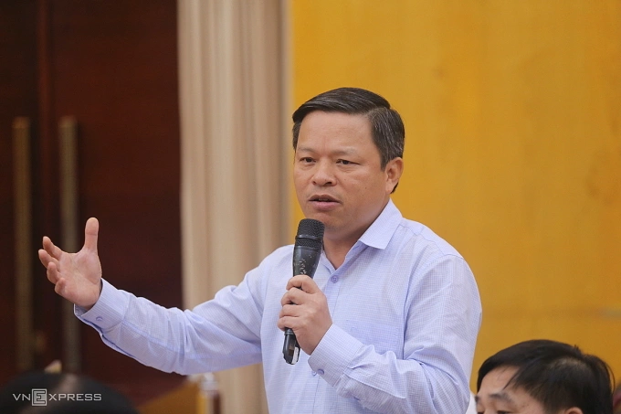 Ông Phan Trọng Tấn, Phó Chủ tịch UBND tỉnh Phú Thọ nói tại hội nghị. Ảnh: Gia Chính