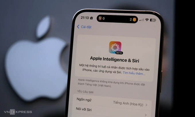 Bộ tính năng Apple Intelligence trên iPhone 15 Pro Max. Ảnh:Tuấn Hưng