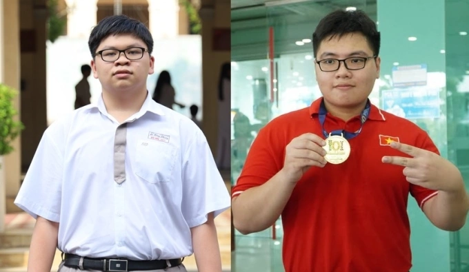 Đức Mân (trái) và Kiến Thành cùng đăng ký vào chương trình tiên tiến ngành Khoa học máy tính. Ảnh: Nhà trường cung cấp
