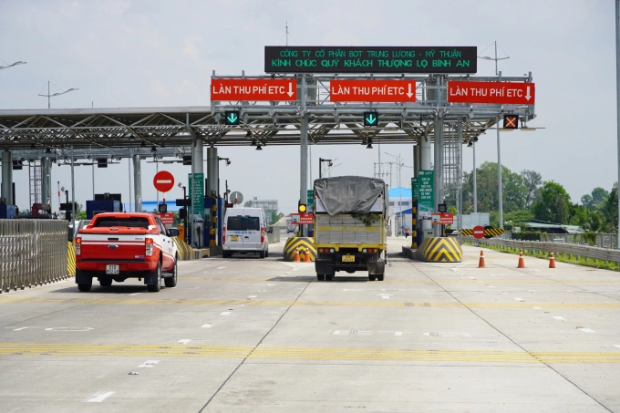 Trạm thu phí cao tốc Trung Lương Mỹ Thuận, tháng 11/2023. Ảnh: Hoàng Nam