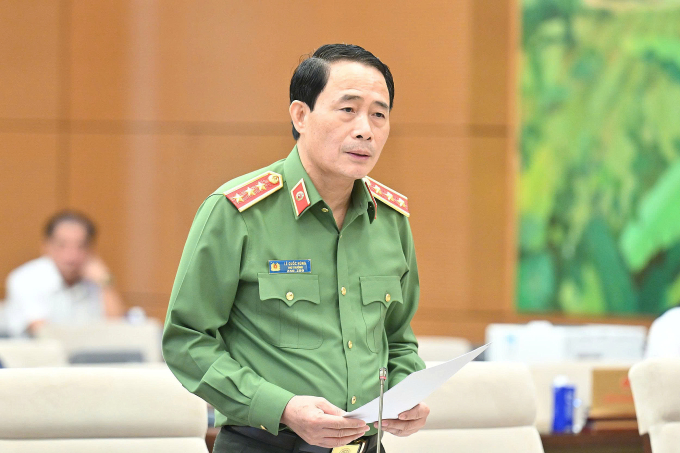 Thứ trưởng Công an Lê Quốc Hùng. Ảnh: Cổng TTĐT Quốc hội