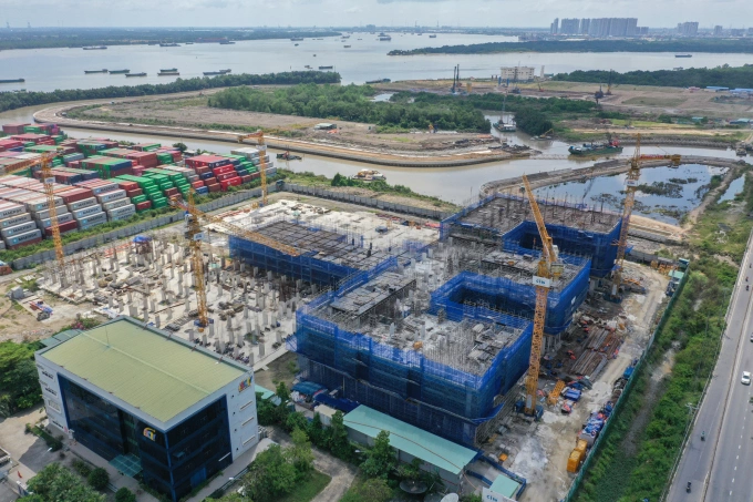Dự án nhà ở xã hội cho công nhân trên đường Võ Chí Công, TP HCM. Ảnh: Quỳnh Trần