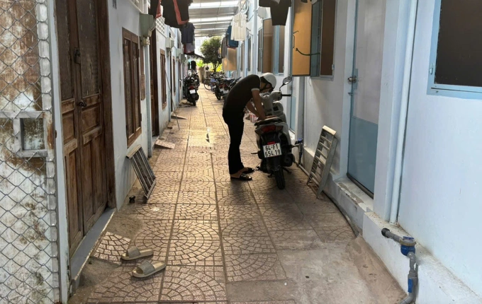 Một trong các khu nhà trọ ở phường Tân Hạnh, tỉnh Vĩnh Long được nhiều cán bộ từ tỉnh Trà Vinh, Bến Tre cũ thuê để ở khi đến làm việc sau sáp nhập. Ảnh: An Bình