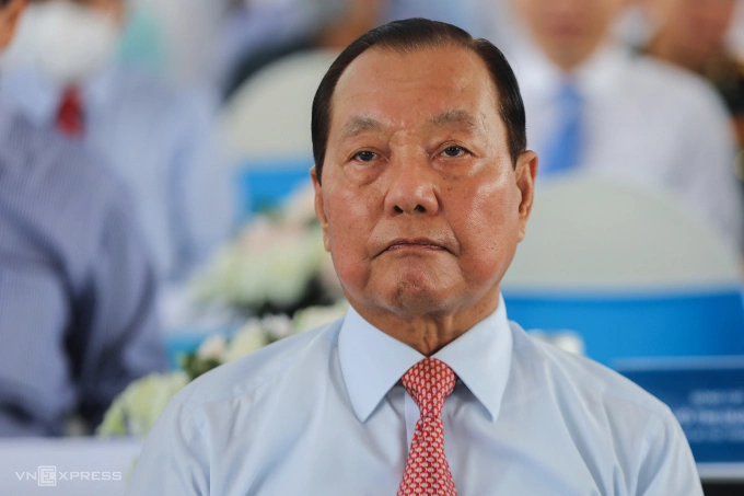 Ông Lê Thanh Hải, nguyên Bí thư Thành ủy Thành phố Hồ Chí Minh, tại một sự kiện ở quận 1, tháng 4/2022. Ảnh: Quỳnh Trần