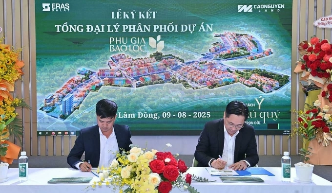 Cao Nguyen Land đảm nhiệm vai trò tổng đại lý phân phối sản phẩm dự án Phú Gia Bảo Lộc. Ảnh: Eras Đà Lạt