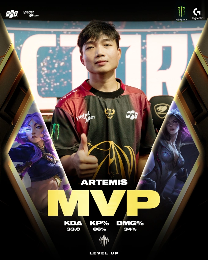 Marksman Artemis shines in the victory against PSG Talon.