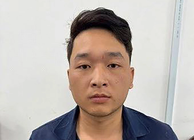 Trần Văn Linh lúc bị bắt. Ảnh: Công an cung cấp