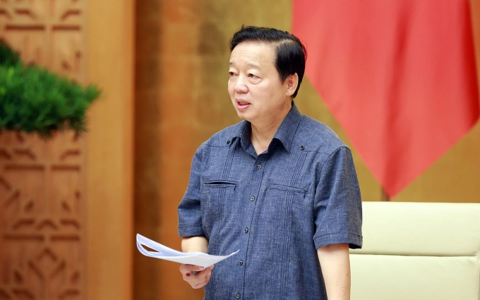 Phó thủ tướng Trần Hồng Hà phát biểu tại cuộc họp về dự thảo Luật Đất đai (sửa đổi), ngày 13/8. Ảnh: VGP