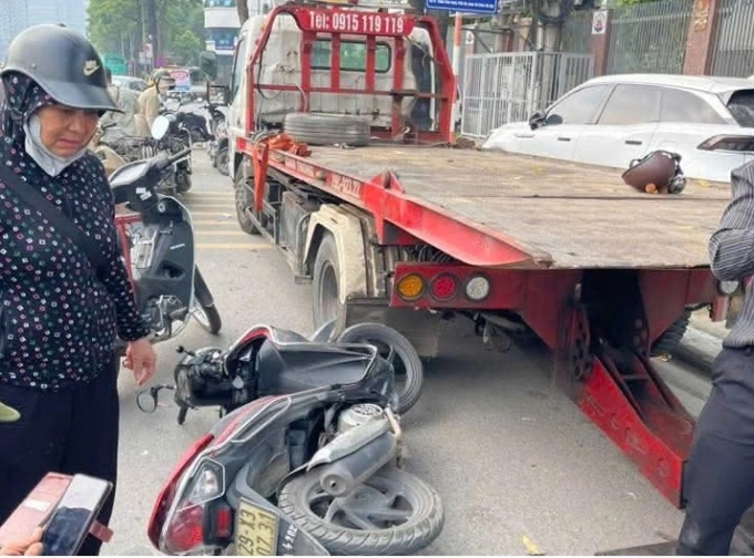 Hiện trường vụ tai nạn. Ảnh: Việt An