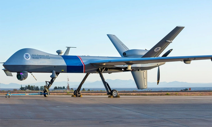 UAV MQ-9 của Cơ quan Hải quan và Biên phòng Mỹ. Ảnh: CBP