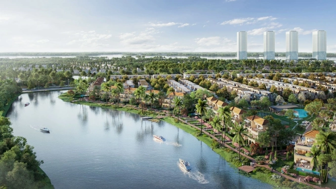 Izumi Canaria là phân khu liền kề sông nước đầu tiên được Izumi City giới thiệu ra thị trường. Ảnh:Izumi City