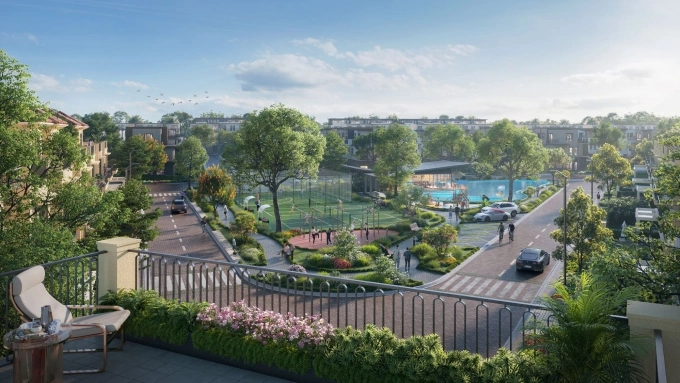 Phối cảnh không gian sống tại Izumi Canaria.