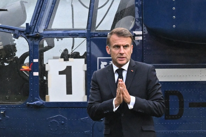Tổng thống Pháp Emmanuel Macron tại Berlin, Đức, ngày 23/7. Ảnh: AFP